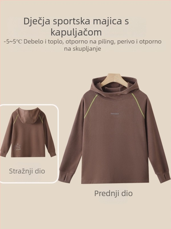 Dječja hoodie od Lyocell smjese, dugi rukav, pulover, jesen-zima, unisex