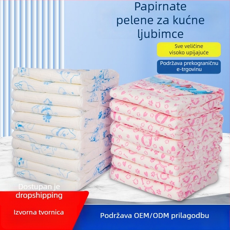 Pelenice za pse sa srednjim otvorom na repu za sprječavanje curenja