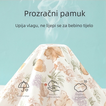 Dječja vesta od 100% pamuka za novorođenčad, cijele sezone, bez podstava