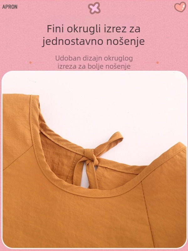 Dječja pregača s dugim rukavima, vodootporna i otporna na mrlje, za jelo i crtanje, dvostruki dizajn, za djecu 3–8 godina