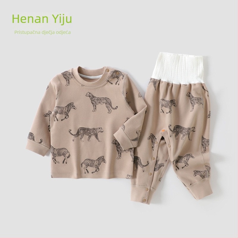 Dvodjelni dječji pidžama set, unisex, jesen-zima, za djecu 1–3 godine