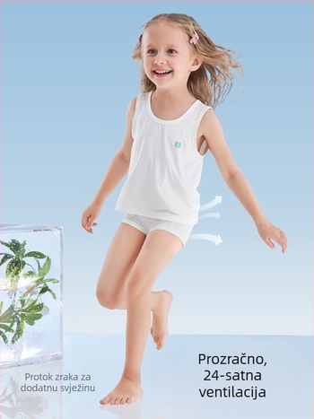 Betides dječje Ice Silk donje rublje za djevojčice, ljeto, modal, prozračne, mekane, tanke, antibakterijske bokserice za djevojčice