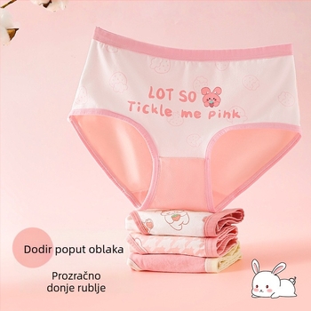 Dječje gaćice s trokutastim krojem od pamuka za djevojčice, Klasa A, za djecu 3–8 godina, 95% pamuk, 5% elastan