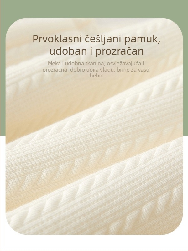 Top za novorođenog dječaka, od 100% pamuka, quiltiran, topao za jesen-zimu