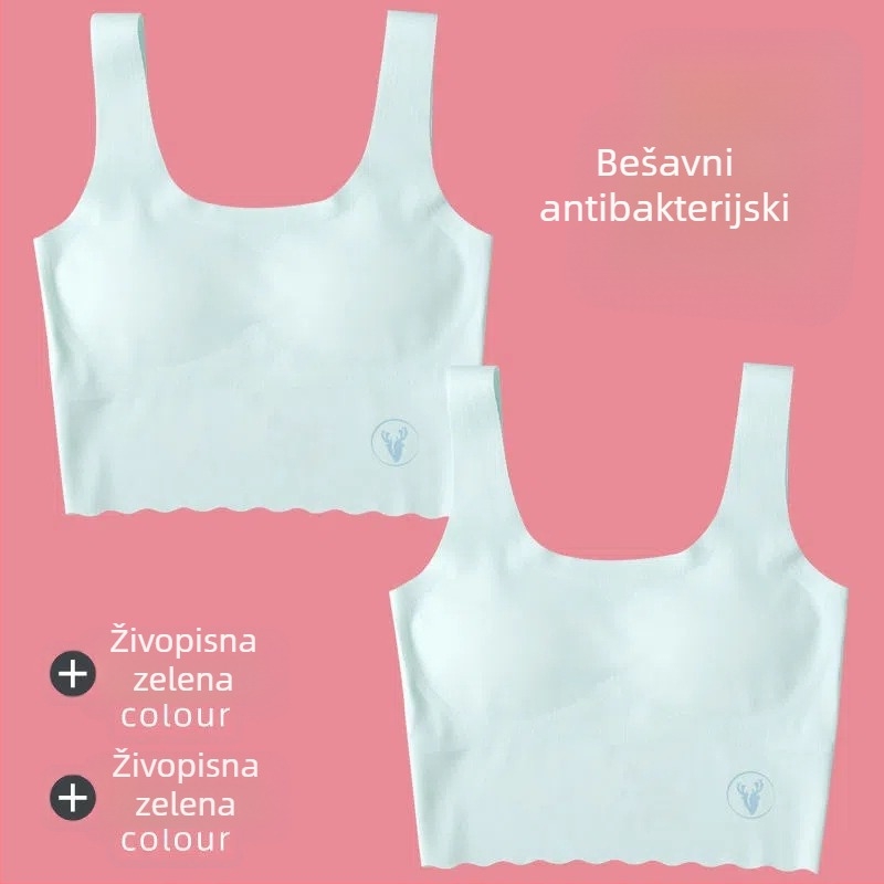 Srednje duga bešumna razvojna grudnjaka za djevojčice, vest-stil donjeg rublja za uzrast 12–15