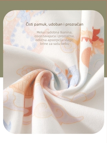Dječji kardigan s prednjim zatvaranjem od 100% pamuka, za jesen i proljeće, mekan gornji dio za bebe i malu djecu