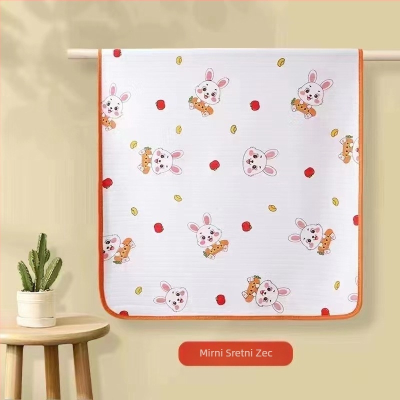 Dvoslojni žakard dječji madrac, 70×100 cm, pleteni pamuk i TPU vodootporni sloj