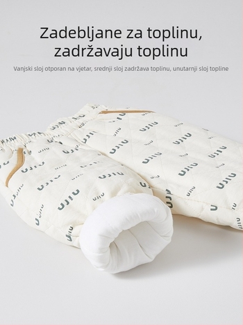 Dječje debeli quiltirani topli hlače, unisex, zimske, trostruka izolacija od pamuka