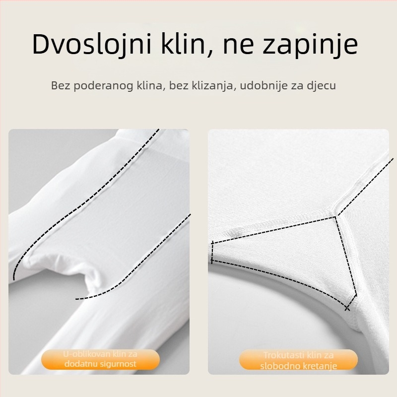 Dječje baletne tajice, bijele, lagane za ljetnu plesnu vježbu, s protukliznim dnom
