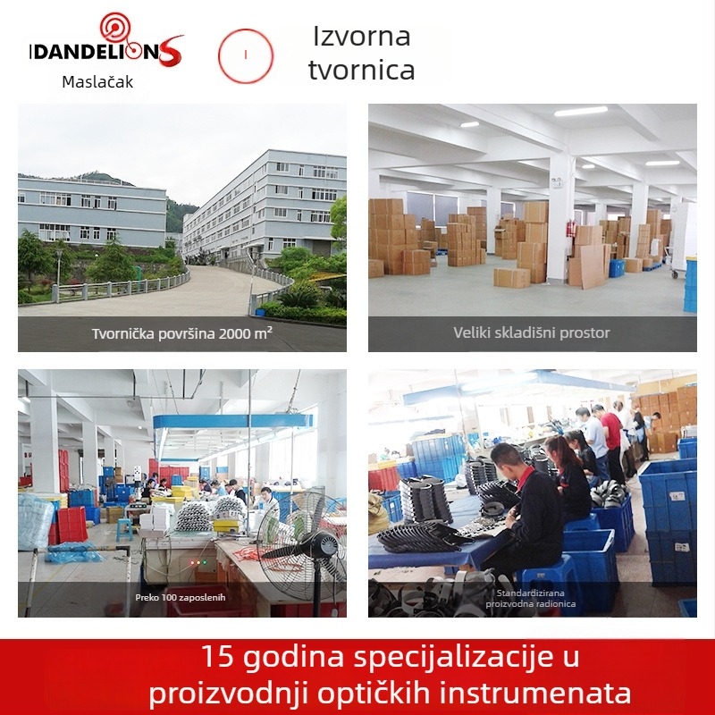Beileshi naočale za glavu s LED osvjetljenjem za popravak satova, četiri kompleta leća