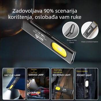 Wolson T7Pro baterijska svjetiljka — punjiva, ultra jaka, za vanjsku upotrebu, kompaktna prijenosna radna svjetiljka