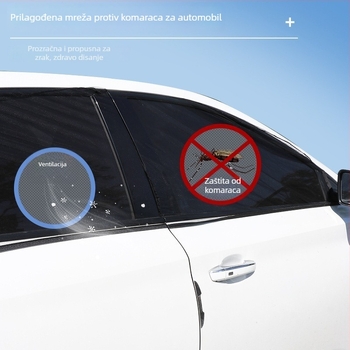 Automobilska mreža za sjenilo prozora protiv komaraca, zaštita od sunca i privatnost