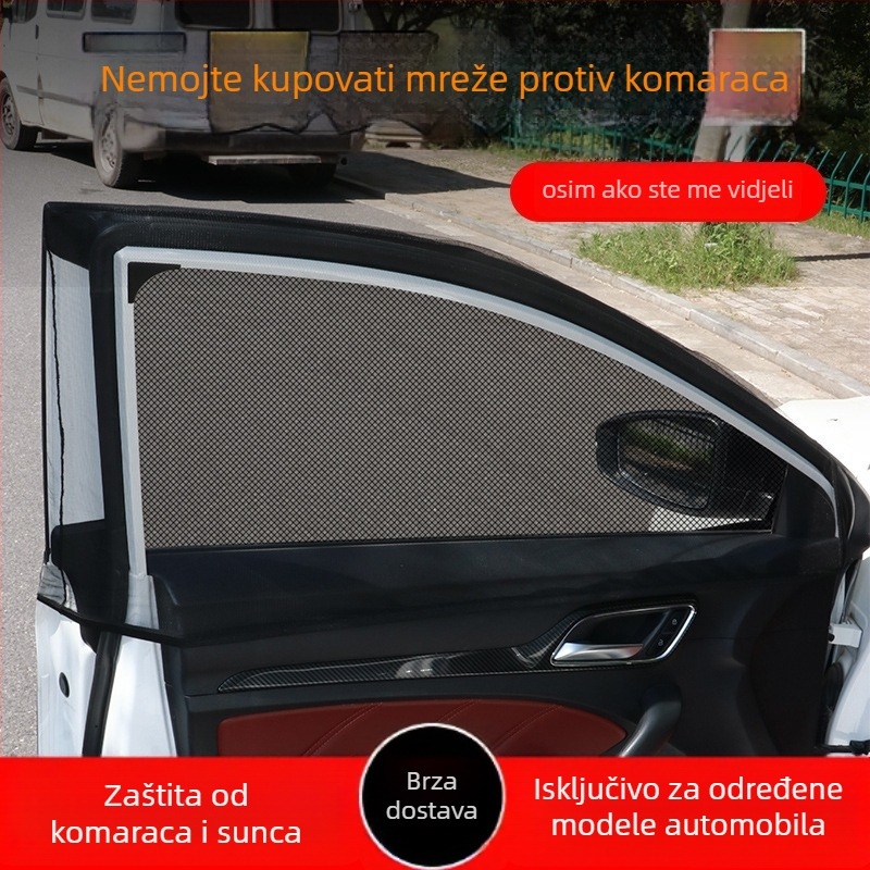 Automobilska mreža za sjenilo prozora protiv komaraca, zaštita od sunca i privatnost