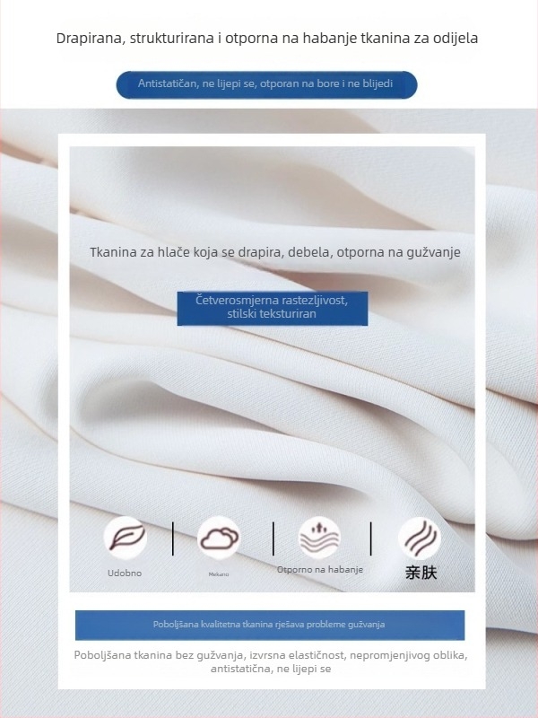 Ženske široke hlače od Ice Silk za ljeto, crne, tanke, visoke elastičnosti, plus veličina, opušteni ravni kroj