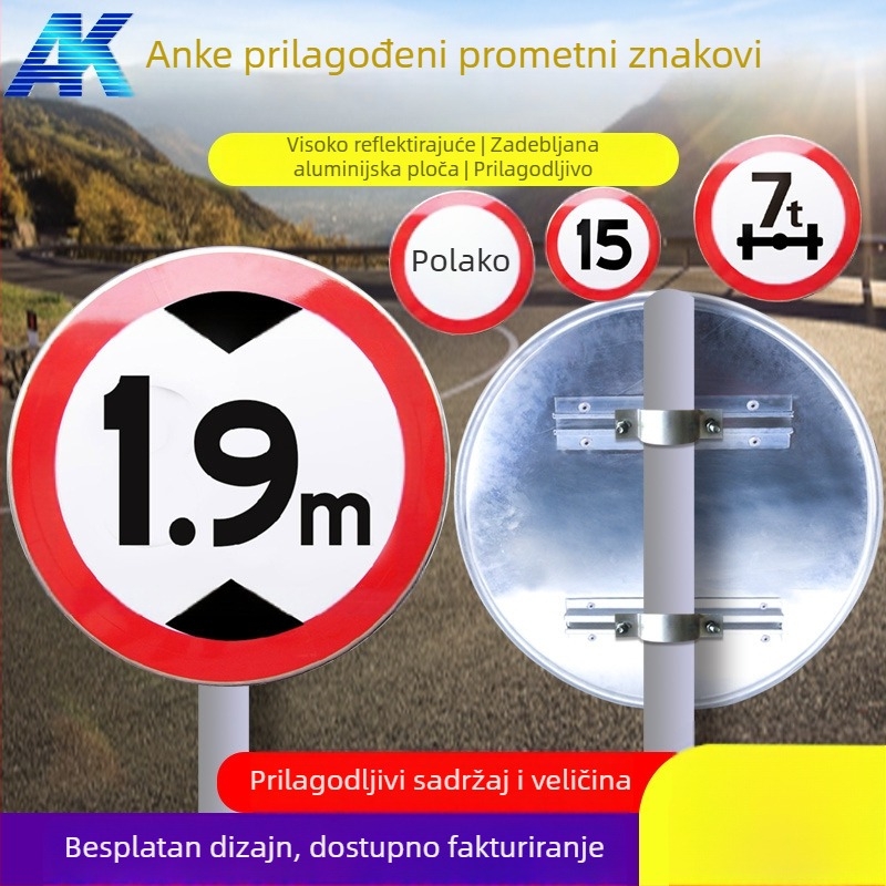 Anke znak ograničenja brzine, prometni znak, sigurnosni znak, znak zabrane parkiranja