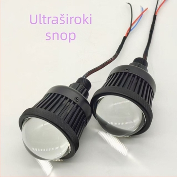 LED kanon visoke zrake, 2,5 inča, ultraširoka zraka, 12–24V, IP68, 38W, 5000 lm, plavi demon oči Halo