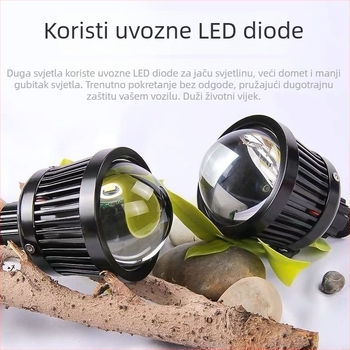LED kanon visoke zrake, 2,5 inča, ultraširoka zraka, 12–24V, IP68, 38W, 5000 lm, plavi demon oči Halo