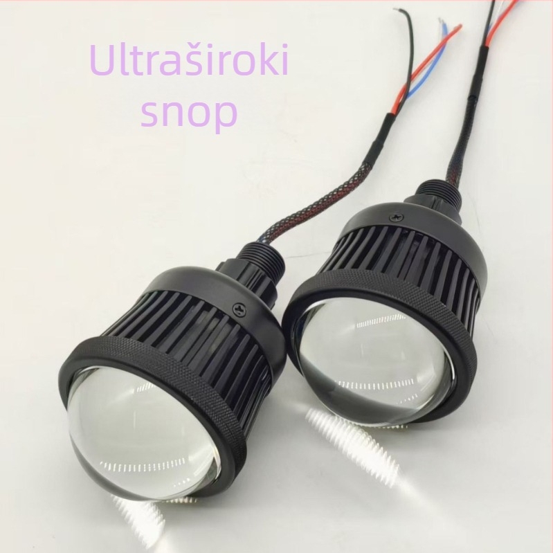 LED kanon visoke zrake, 2,5 inča, ultraširoka zraka, 12–24V, IP68, 38W, 5000 lm, plavi demon oči Halo