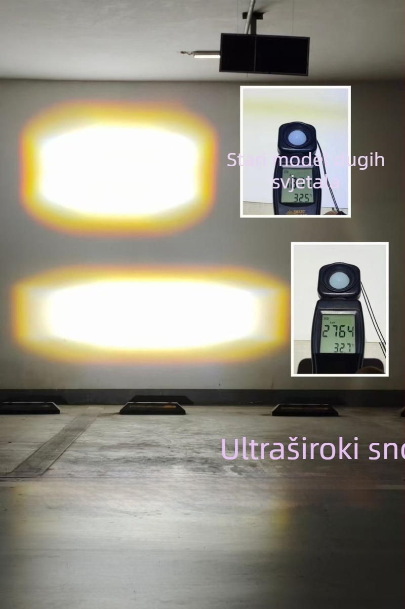 LED kanon visoke zrake, 2,5 inča, ultraširoka zraka, 12–24V, IP68, 38W, 5000 lm, plavi demon oči Halo