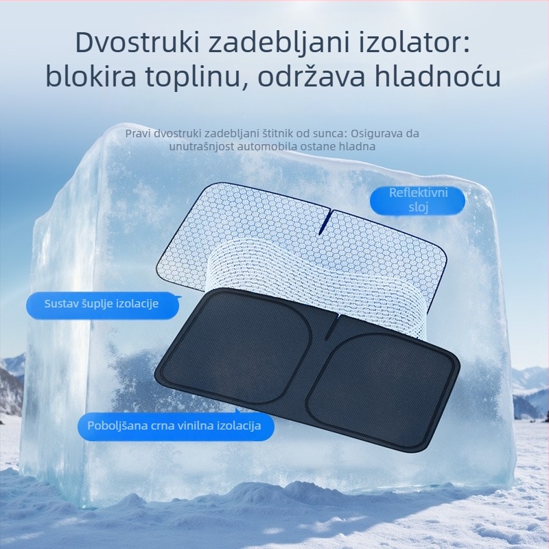 Grafenov suncobran za prednje staklo automobila