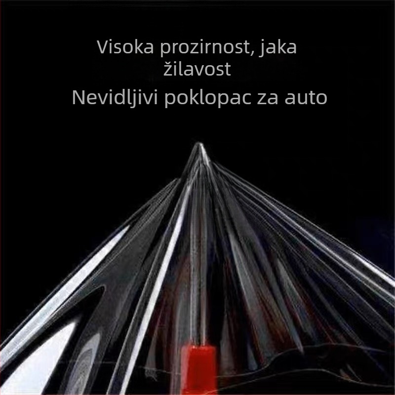 Proziran zaštitni film za električna vozila i motocikle, nevidljivi sloj za automobil, zaštita od ogrebotina laka, TPU materijal, 1 komad