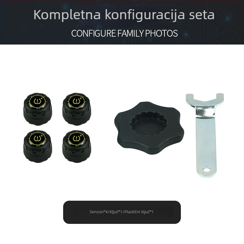 Bluetooth monitor tlaka pneu za automobile i motocikle, bežični pametni monitor visoke preciznosti