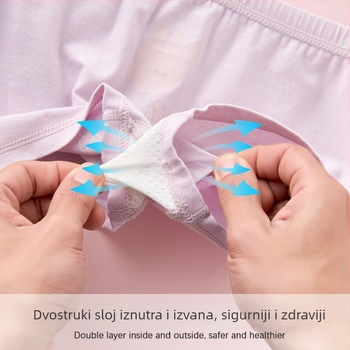 Dječje donje rublje od 100% pamuka, tip A pamuk, za djevojčice 6–12 godina, tanke ljetne bokserice, koje ne stišću stražnjicu