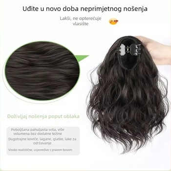 Perika s klipsom za visoku repu, tekstura vodnih valova