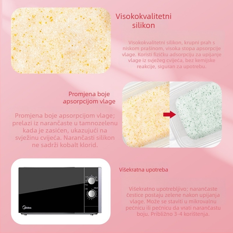 1 kg silikagel za sušenje cvijeća s promjenom boje (narančasto-bijela), sušena kamilica i ruža, za DIY eksponate
