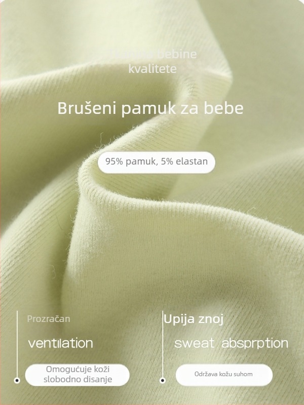 Termo set za djevojčice od čistog pamuka, kućna odjeća za jesen i zimu, bluza s dugim rukavima i hlače