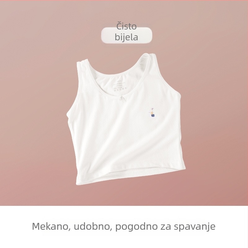Anfiya prozračno donje rublje za tinejdžerice, lagani top bez rukava, udoban tanak dizajn u razvoju