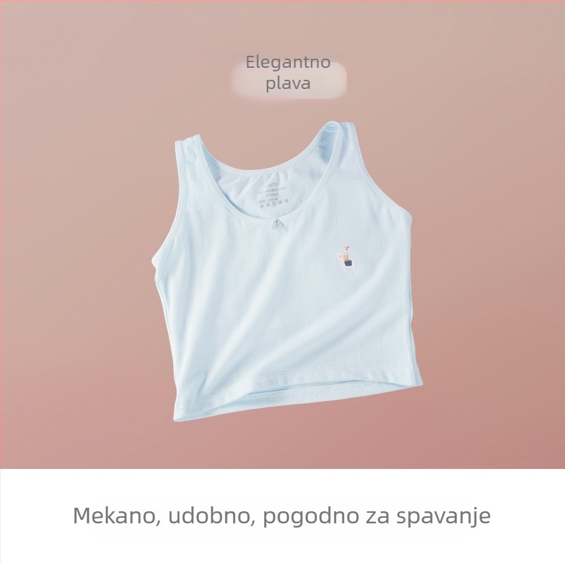 Anfiya prozračno donje rublje za tinejdžerice, lagani top bez rukava, udoban tanak dizajn u razvoju