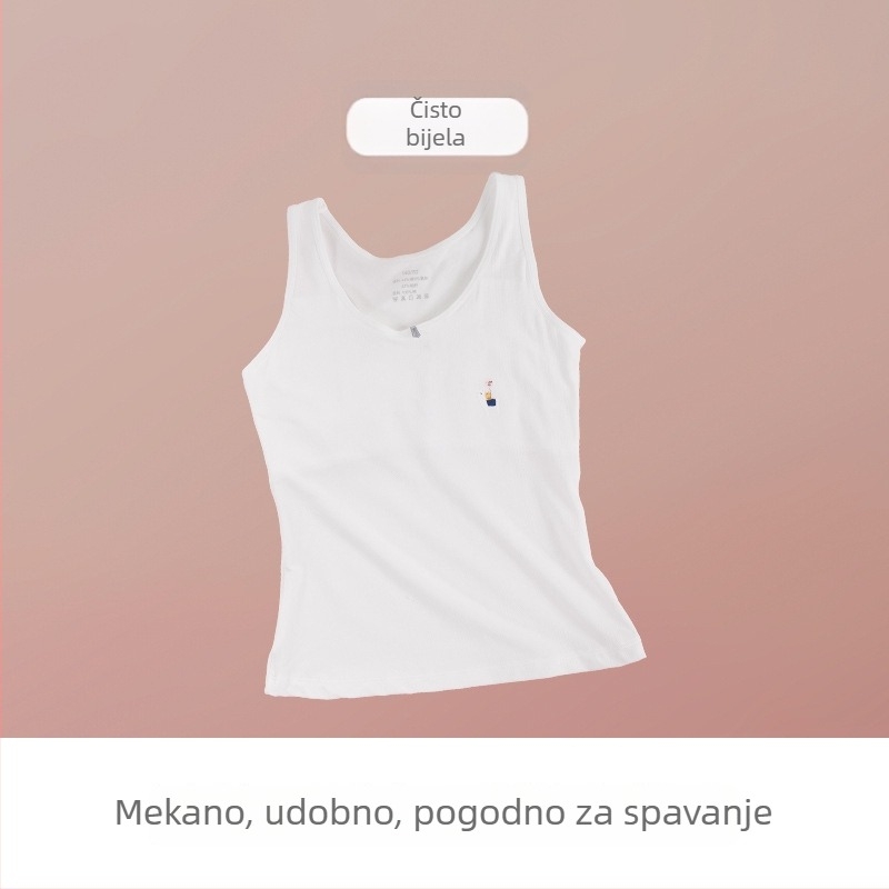 Anfiya prozračno donje rublje za tinejdžerice, lagani top bez rukava, udoban tanak dizajn u razvoju