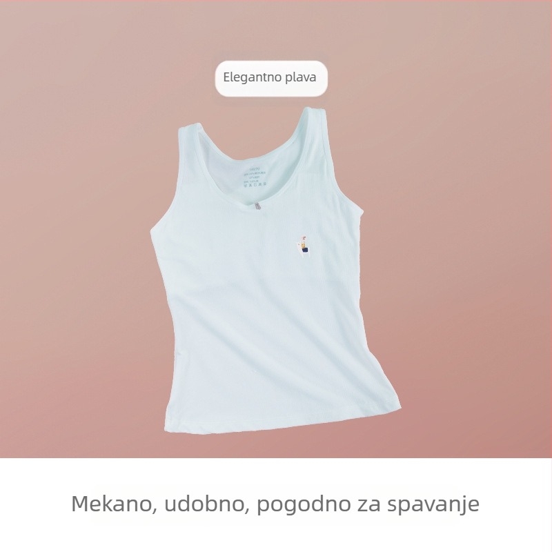 Anfiya prozračno donje rublje za tinejdžerice, lagani top bez rukava, udoban tanak dizajn u razvoju