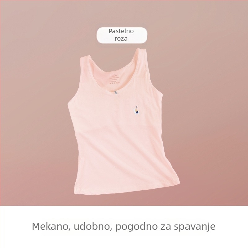 Anfiya prozračno donje rublje za tinejdžerice, lagani top bez rukava, udoban tanak dizajn u razvoju