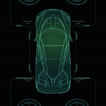 Bluetooth mjerač tlaka u pneumatika za motocikl i automobil, bežični digitalni zaslon, kompatibilan s Androidom i iOS-om, visoka preciznost