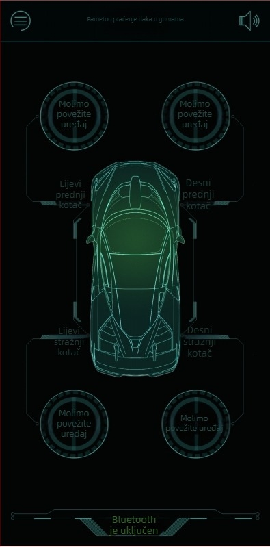 Bluetooth mjerač tlaka u pneumatika za motocikl i automobil, bežični digitalni zaslon, kompatibilan s Androidom i iOS-om, visoka preciznost
