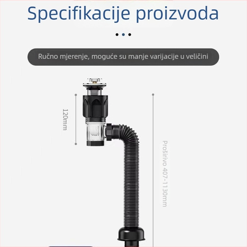 Plastični odvodni priključci za umivaonik – zaštita od mirisa i insekata