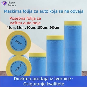 Zaštitna folija za maskiranje lakiranja automobila, visoke temperature, bez tragova, elektrostaticko prianjanje, bez prijenosa boje