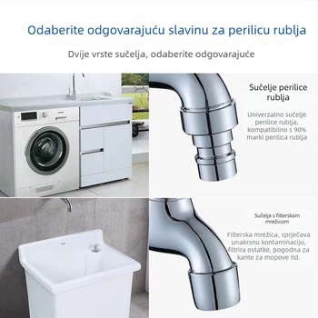 Brava slavina s brzim otvaranjem, jedinstveni ventil hladne vode, 1/2 inča, za perilicu i mop kadu