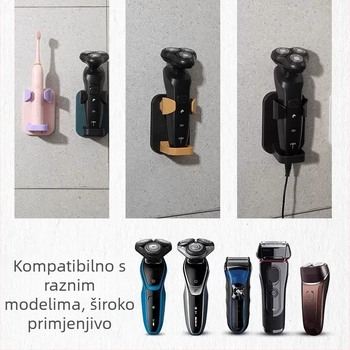 Zidni držač za električni brijač, stalak za pohranu