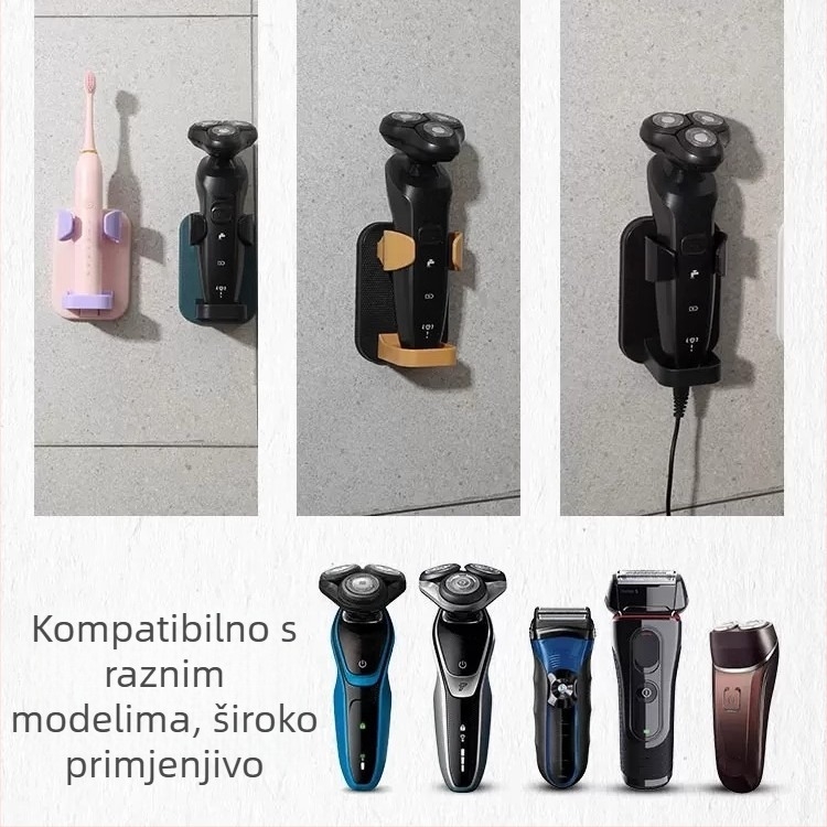 Zidni držač za električni brijač, stalak za pohranu
