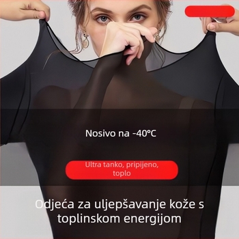 Ženski ultra-tanki termalni set donjeg rublja, bezšivni sloj, koži prijatan materijal, za jesen i zimu