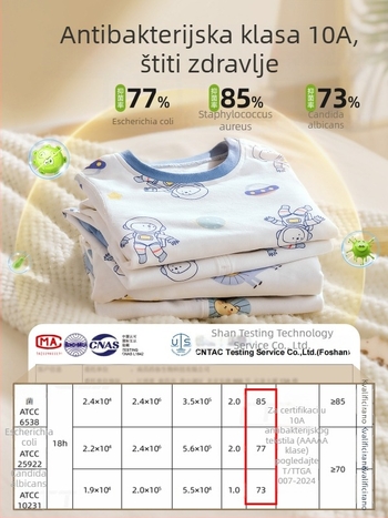 Belleptide Dječji jesenski set: pamuk gornji dio i donji dio, unisex, životinjski uzorak, za uzrast 1–3 godine