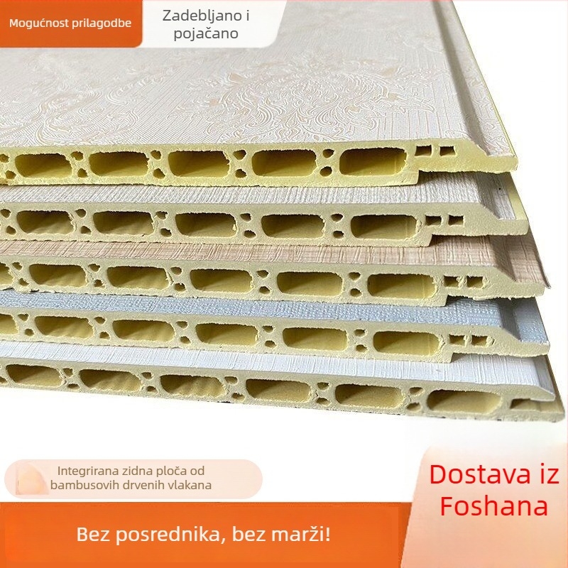 Paneli od vlakna bambusa, integrirani zidni paneli za dnevne sobe i hotele – međusobno zaključavajući, za samostalnu ugradnju