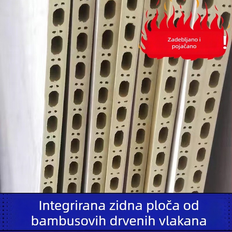Paneli od vlakna bambusa, integrirani zidni paneli za dnevne sobe i hotele – međusobno zaključavajući, za samostalnu ugradnju