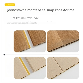 600 mm kamenoplastični integrirani zidni panel PVC, ploski brzi ugradbeni panel za vodootpornu unutarnju oblogu