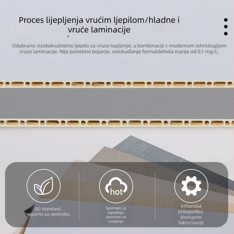 Zidni panel od bambusovih vlakana s interlock spojem – za hotele, apartmane i smještajne objekte, brza ugradnja