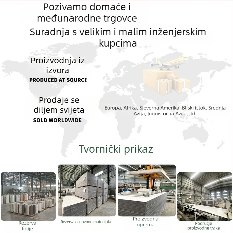 Prilagođeni UV paneli za unutarnje zidove, bezšivni SPC ploče od kameno-kristala za hotele i apartmane