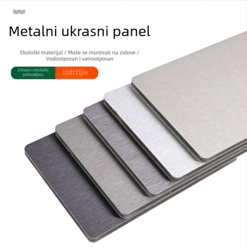 Integrirani zidni panel od vlakana bambusovog drveta, zidni panel od kameno-plastike, zidni pričvršćivački panel, samostojeći dekorativni plafonski panel, furnirana pozadina zida